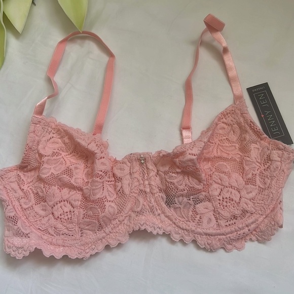 🎀nwt Jenny Jen Emma Demi Lace Unpadded Underwire Bra 34C🎀 - Picture 6 of 8